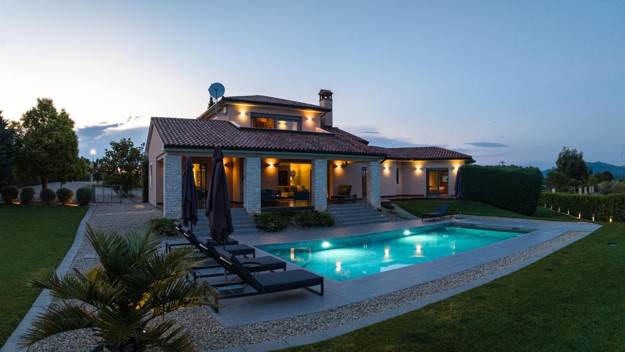 Villa Labin In Zartinj - Luxury Privacy Heated Pool With Auto Cover Екстер'єр фото