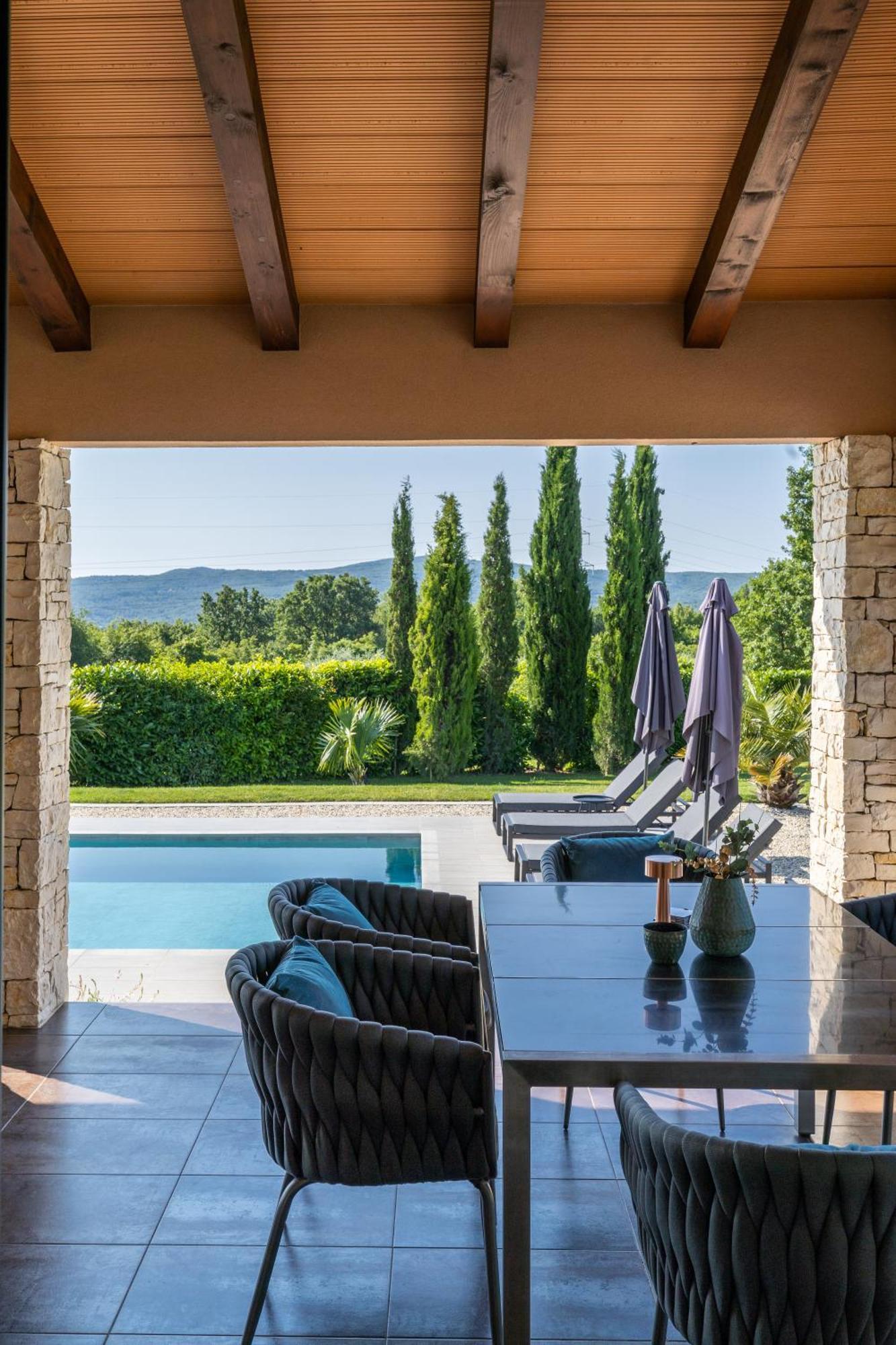 Villa Labin In Zartinj - Luxury Privacy Heated Pool With Auto Cover Екстер'єр фото
