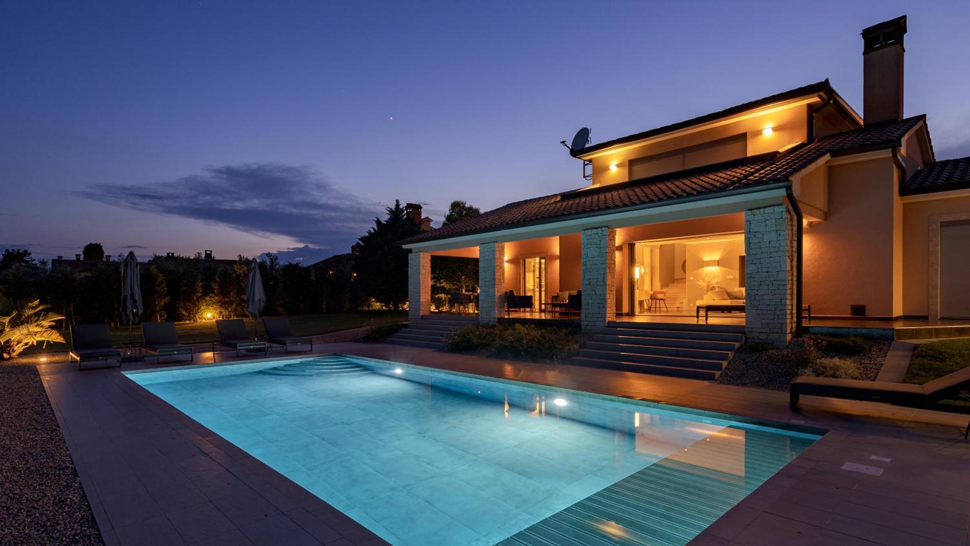 Villa Labin In Zartinj - Luxury Privacy Heated Pool With Auto Cover Екстер'єр фото