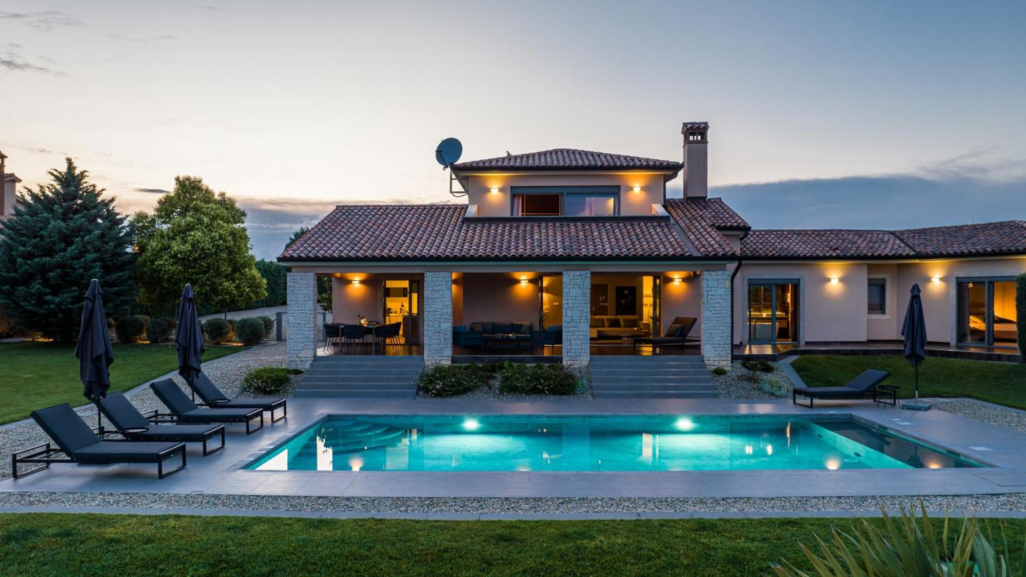 Villa Labin In Zartinj - Luxury Privacy Heated Pool With Auto Cover Екстер'єр фото